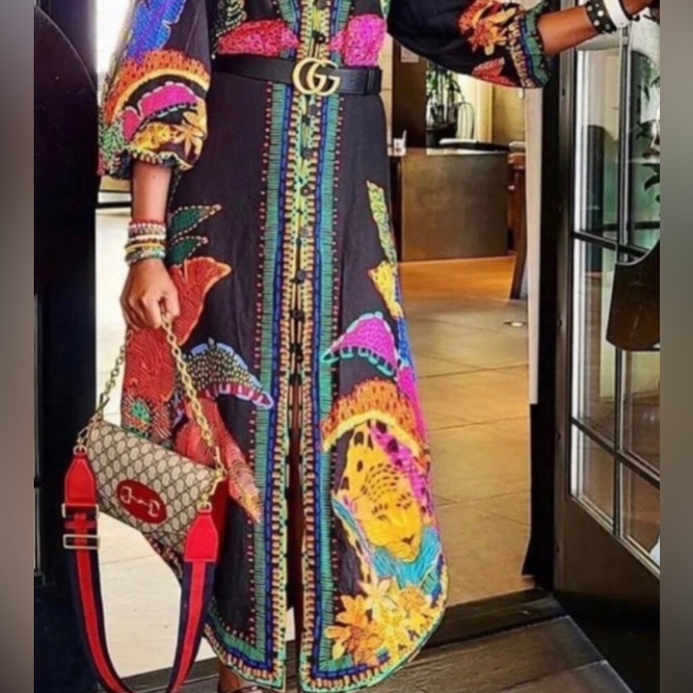 Farm Rio cool leopards dress size small